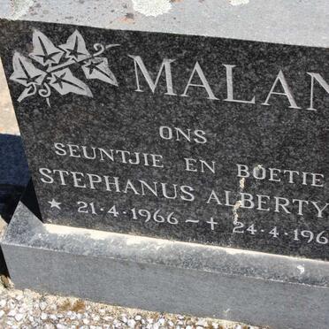 MALAN Stephanus Albertyn 1966-1966