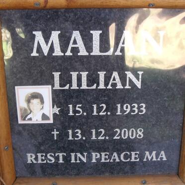 MALAN Lilian 1933-2008