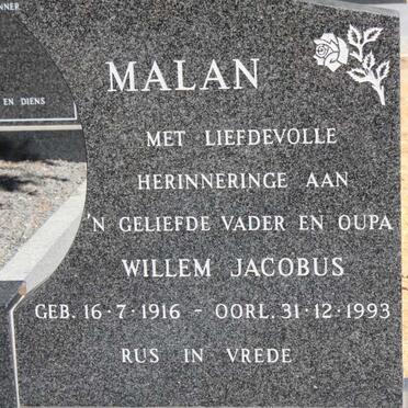 MALAN Willem Jacobus 1916-1993