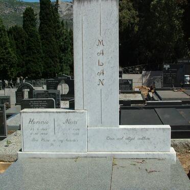 MALAN Hennie 1912-1990 & Mari 1926-1984 _1