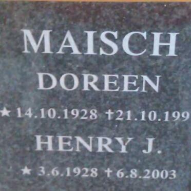 MAISCH Henry J. 1928-2003 & Doreen 1928-1997