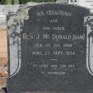MCDONALD ?.S.J. 1886-1954