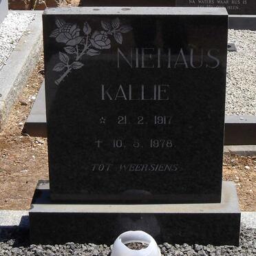 NIEHAUS Kallie 1917-1978