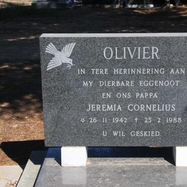 OLIVIER Jeremia Cornelius 1942-1988
