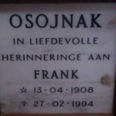 OSOJNAK Frank 1908-1994