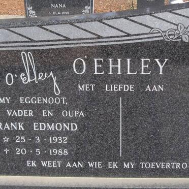 O'EHLEY Frank Edmond 1932-1988