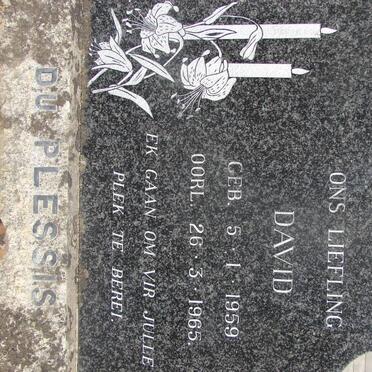 PLESSIS David, du 1959-1965