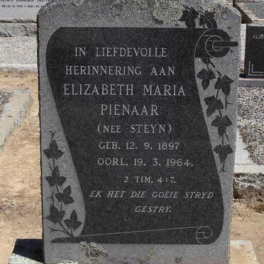 PIENAAR Elizabeth Maria nee STEYN 1897-1964