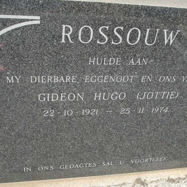 ROSSOUW Gideon Hugo 1921-1974
