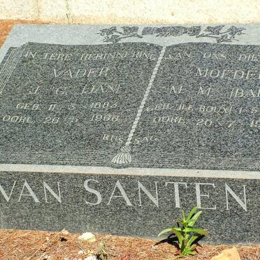 SANTEN J.C., van 1883-1966 & M.M. 1883-1967
