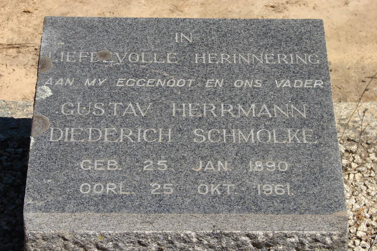 SCHMOLKE Gustav Herrmann Diederich 1890-1961