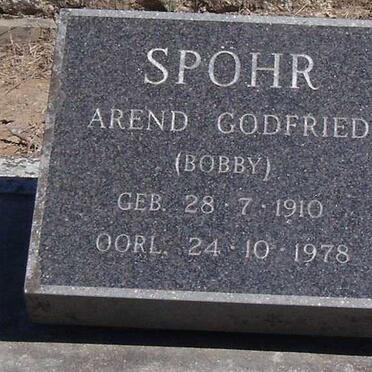 SPOHR Arend Godfried 1910-1978