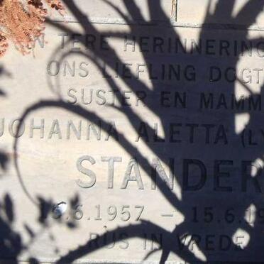 STANDER Johanna Aletta 1957-1980