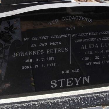 STEYN Johannes Petrus 1917-1972 & Alida LOOF 1928-1984