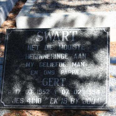 SWART Gert 1952-1994