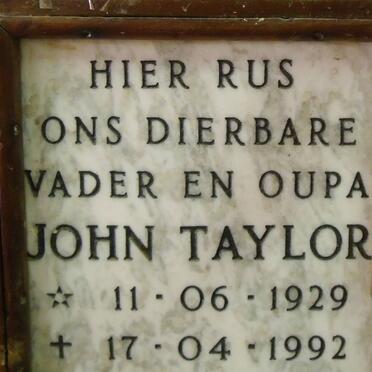 TAYLOR John 1929-1992