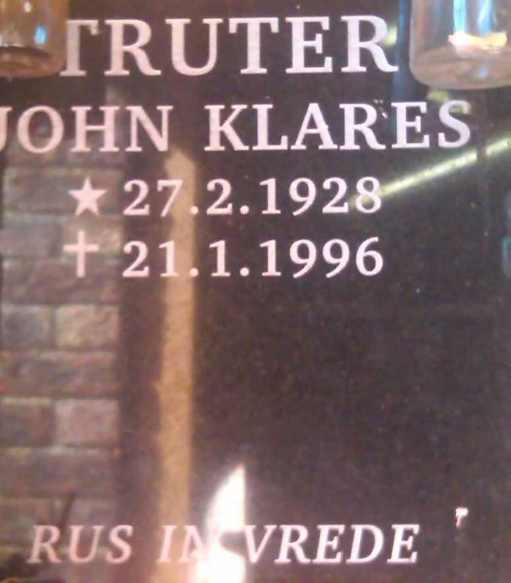 TRUTER John Klares 1928-1996