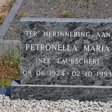 ? Petronella Maria nee LAUBSCHER 1924-1993