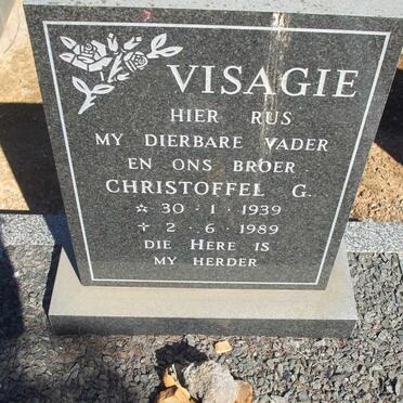 VISAGIE Christoffel G. 1939-1989