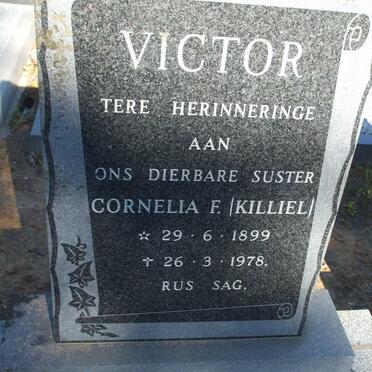 VICTOR Cornelia F. 1899-1978