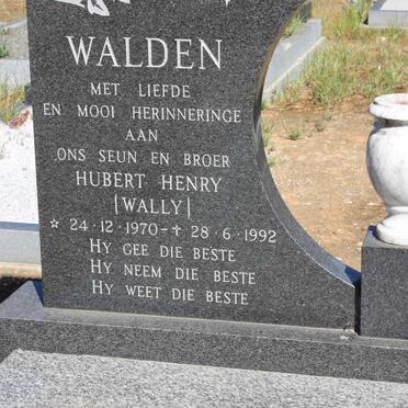WALDEN Hubert Henry 1970-1992
