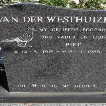 WESTHUIZEN Piet, van der 1915-1988