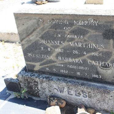 WELS Johannes Marthinus 1882-1964 & Bernadina Barbara Catharina TIGGELOOVE 1882-1963