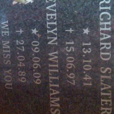  WILLIAMS Evelyn 1909-1989 :: SLATER Richard 1941-1997