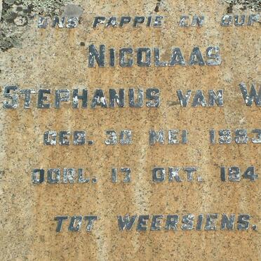 WYK Nicolaas Stephanus, van 1883-1945