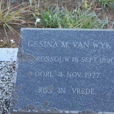 WYK Gesina, M. van nee ROSSOUW 1890-1977