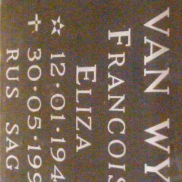 WYK Francois Eliza, van 1947-1995