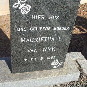 WYK Magrietha C., van -1962