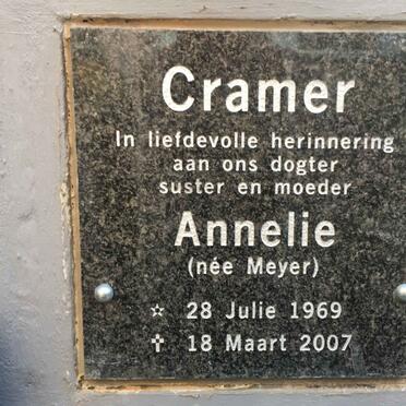 CRAMER Annelie nee MEYER 1969-2007