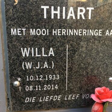 THIART W.J.A 1933-2014