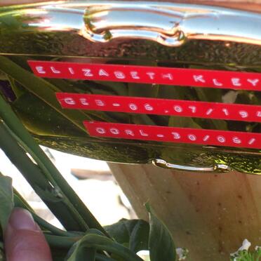 KLEIN Elizabeth 1942-2009