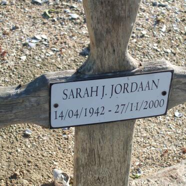 JORDAAN Sarah J. 1942-2000
