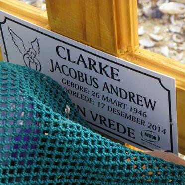 CLARKE Jacobus Andrew 1946-2014