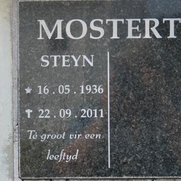 MOSTERT Steyn 1936-2011