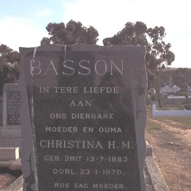 BASSON Christina H.M. nee SMIT 1883-1970
