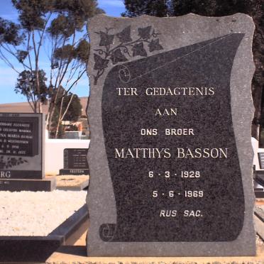 BASSON Matthys 1928-1969