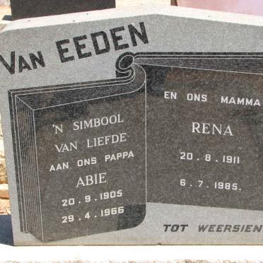 EEDEN Albie, van 1905-1966 &amp; Rena 1911-1985