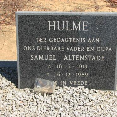 HULME Samuel Altenstade 1919-1989
