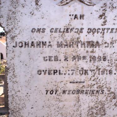 KOCK Johanna Marthina, de 1898-1918 