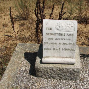 LOMBARD Dogtertjie 1947-1947