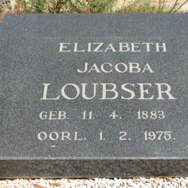 LOUBSER Elizabeth Jacoba 1883-1975