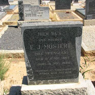 MOSTERT E.J. nee SPENGLER 1865-1950