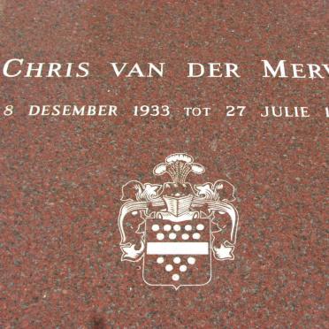 MERWE Chris, van der 1933-1991