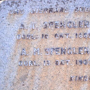 SPENGLER A.T. -1889 &amp; A.M. -1907