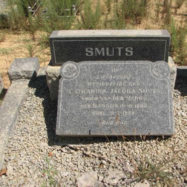 SMUTS Catharina Jacoba formerly VAN DER MERWE nee BASSON 1888-1955
