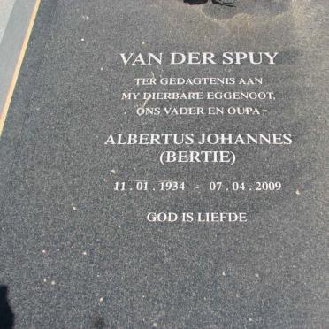 SPUY Albertus Johannes, van der 1934-2009